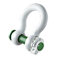 P-5365 Green Pin Locking Clamp ROV Shackles Product Render 1